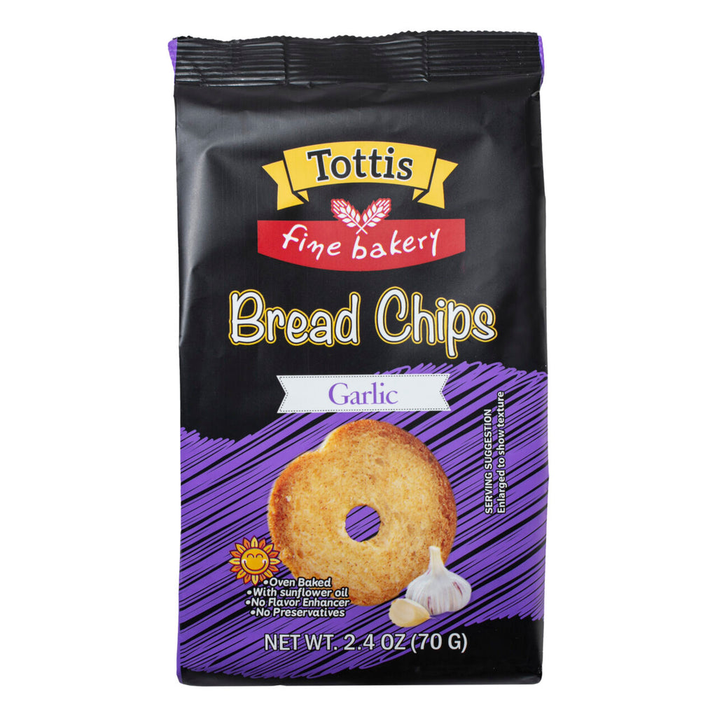 Roasted Garlic Bread Chips